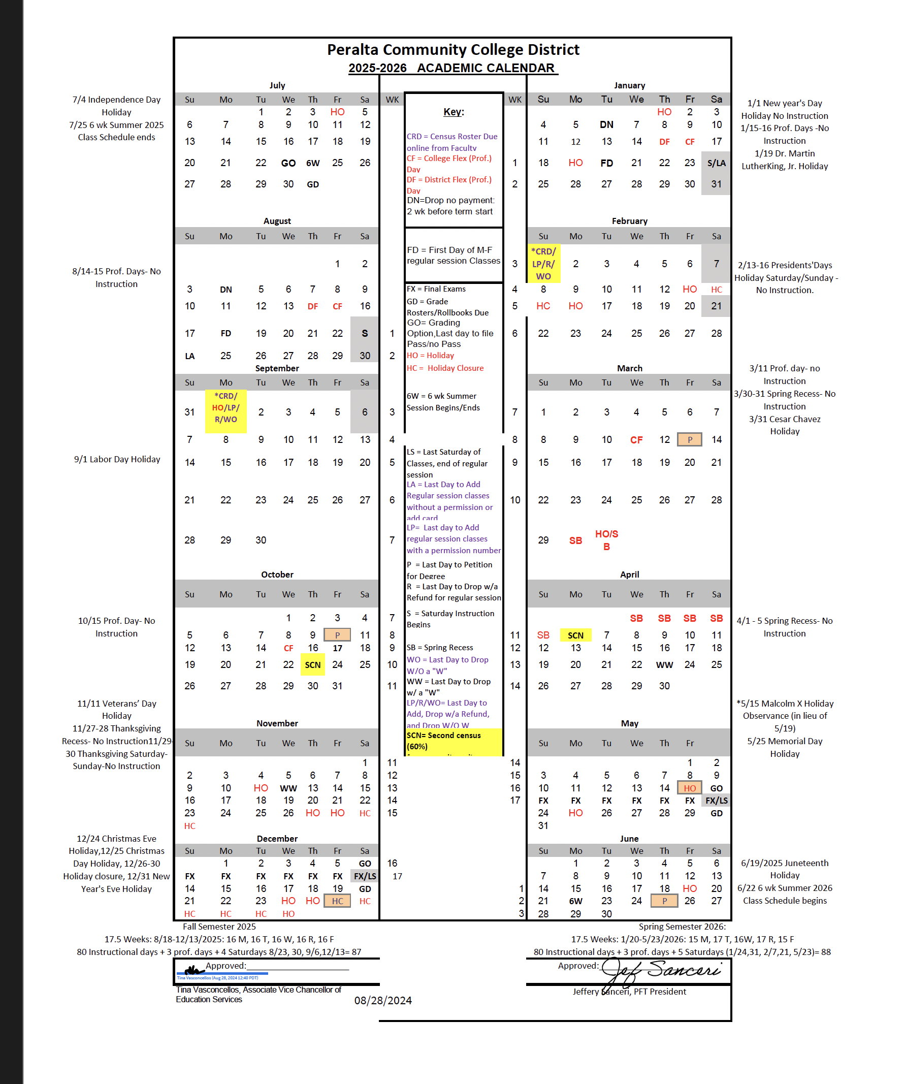 Academic Affairs Academic Calendars & Forms Academic Affairs Academic Calendars & Forms